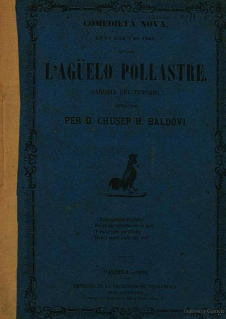 L'agüelo Pollastre: Comedieta nova, en un acte y en vers, titolada L'agüelo Pollastre 