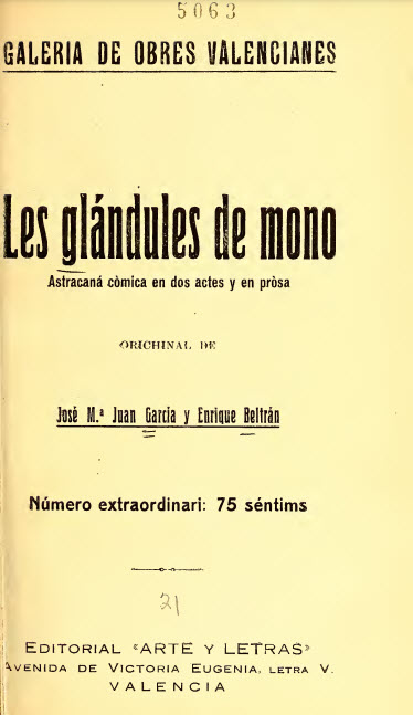 Les glándules de mono : astracana cómica