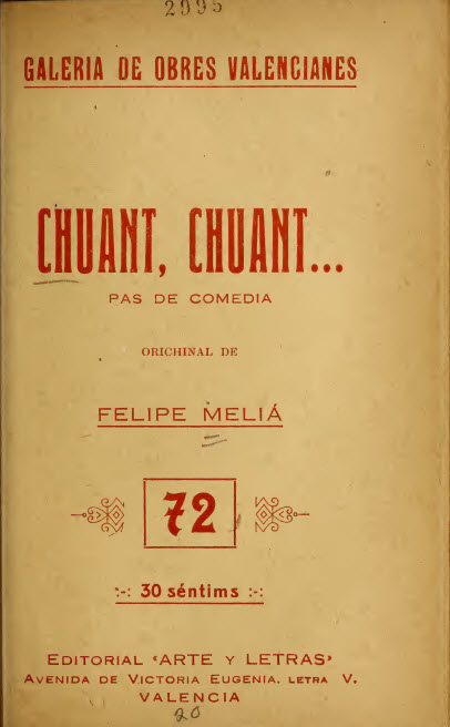 Chuant, chuant : pas de comèdia, en pròsa